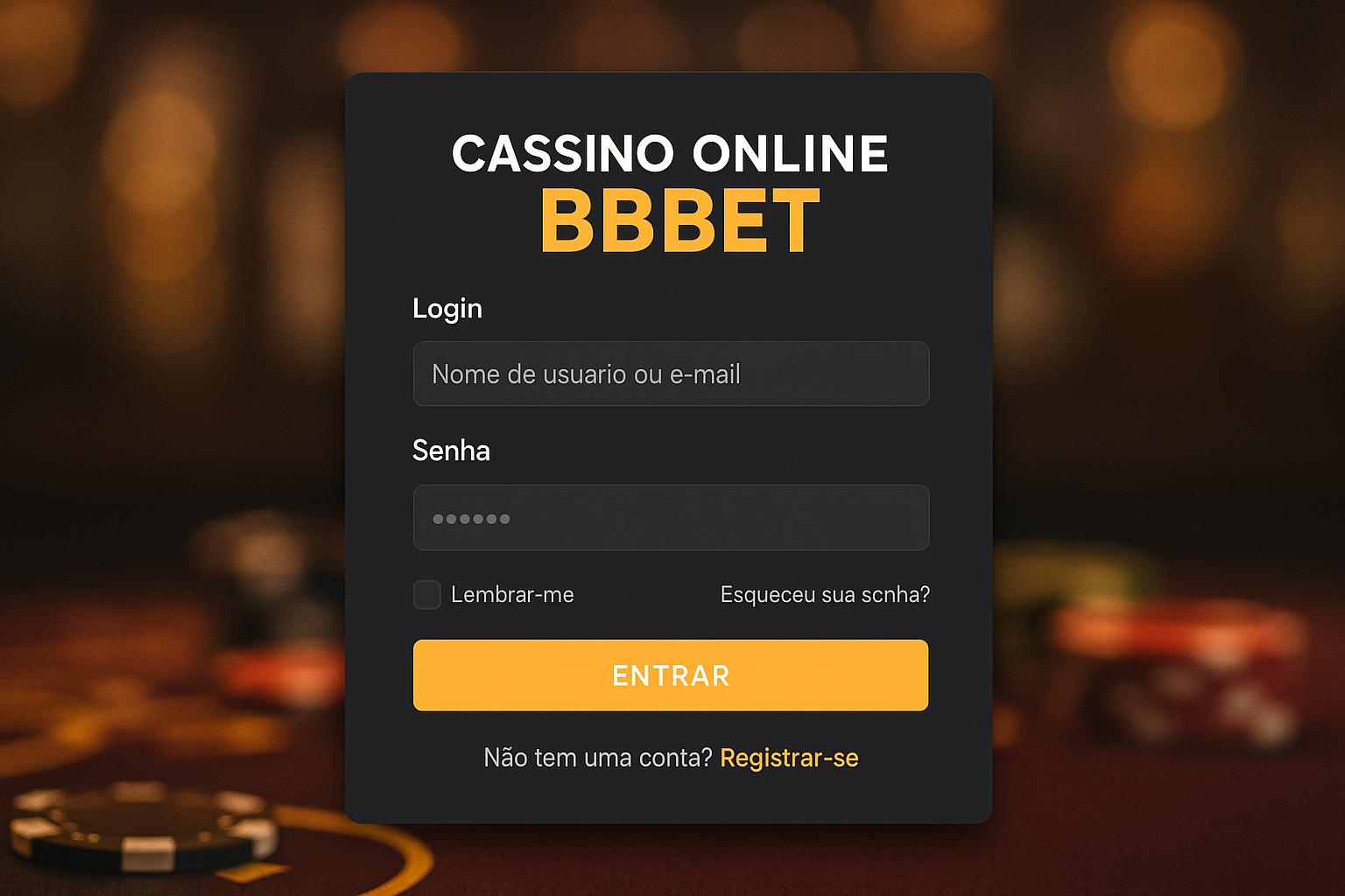 Criar uma nova Conta no plataforma BBBET  